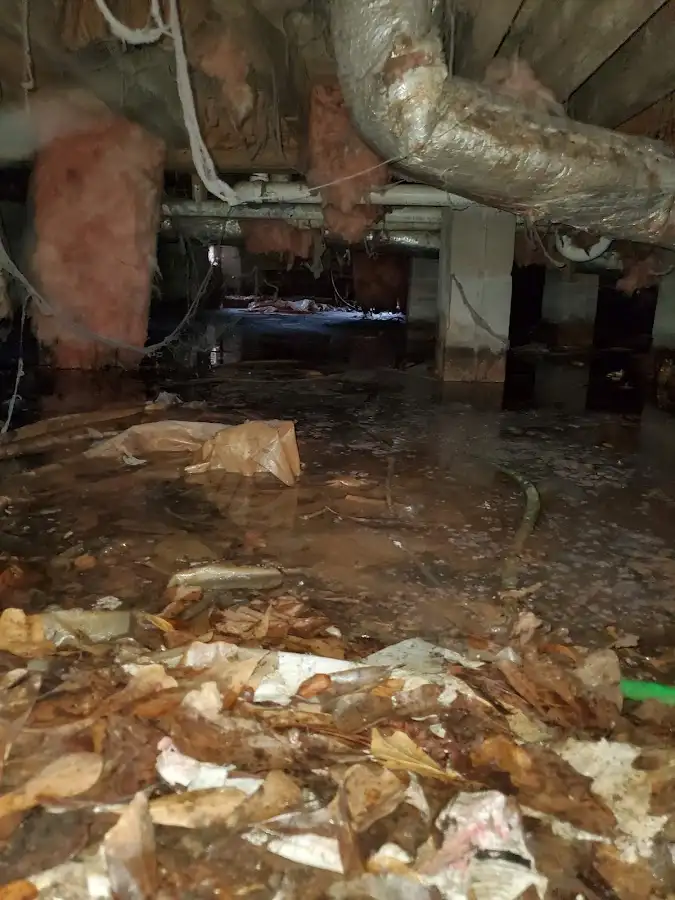 Crawl space flood assessment for Commercial Water Damage Restoration in Lamesa